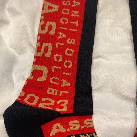 NWT AntiSocialSocialClub “pack your things” 2023 socks - Picture 3 of 5